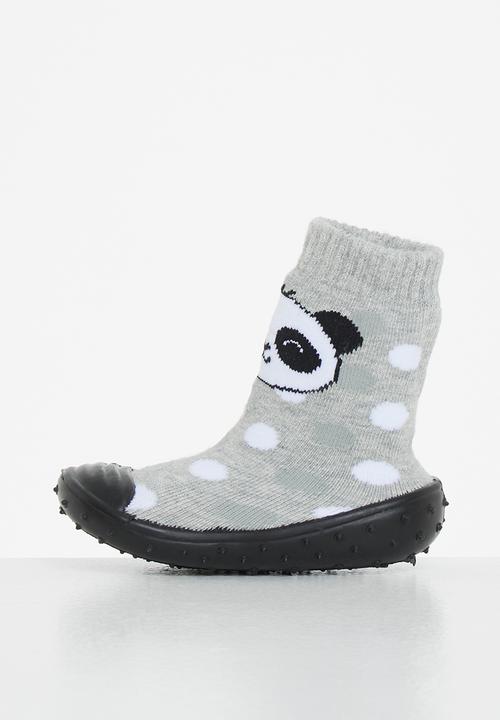 Character Group - Panda rubber sole booties - multi