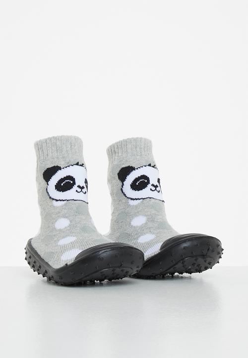 Character Group - Panda rubber sole booties - multi