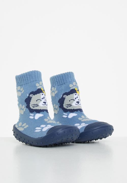 Character Group - Cubs rubber sole booties - blue