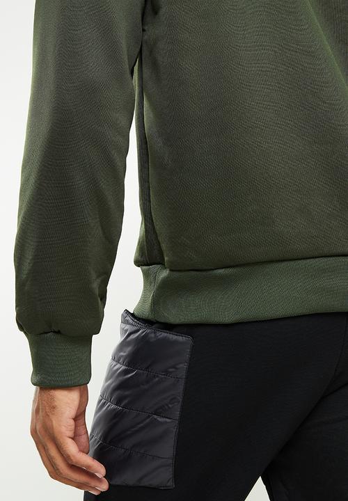 Cutty - Wright Chest Blocked Luxe Sweatshirt - Fatigue