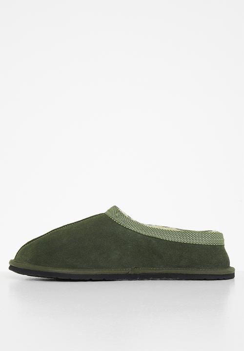 Lark & Crosse - Larry slipper - green