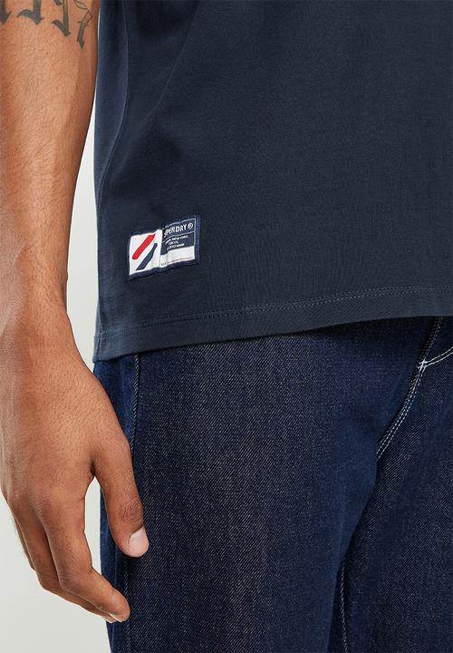 Superdry. - Superdry code essential tee - deep navy