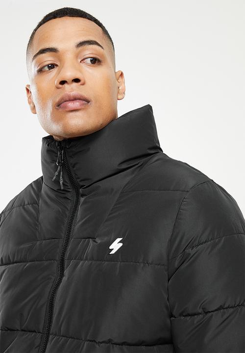 Superdry. - Non hooded sports puffer - black