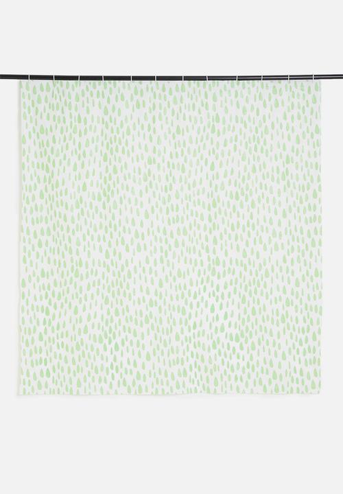 Bathroom Solutions - Shower curtain romance - green