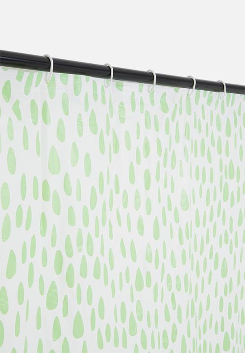 Bathroom Solutions - Shower curtain romance - green