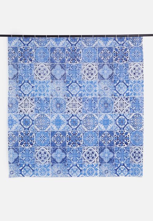 Bathroom Solutions - Shower curtain morocco - blue