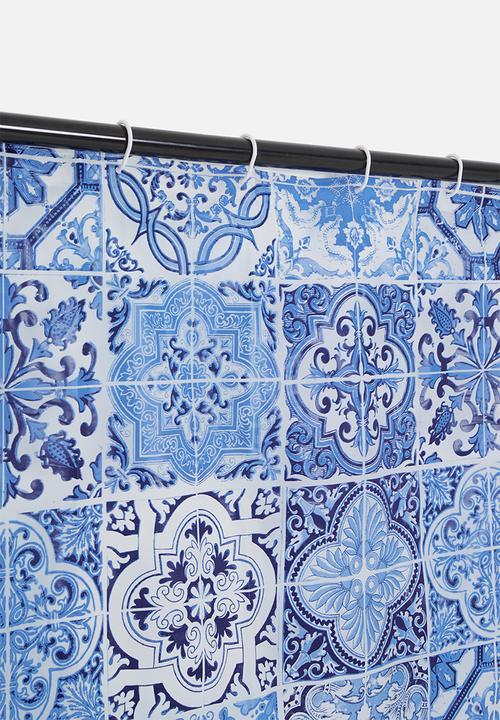 Bathroom Solutions - Shower curtain morocco - blue