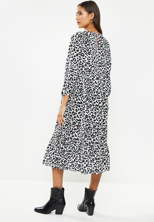 Glamorous - Leopard print dress - black & white 