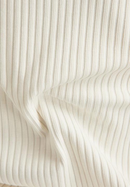 G-STAR - Slim rib 2.0 long sleeve - papyrus