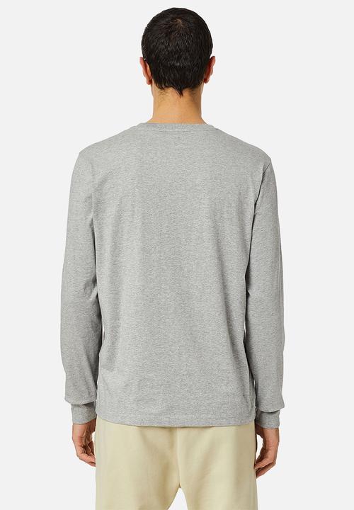 Diesel  - T-just-long sleeve-div tee - grey melange