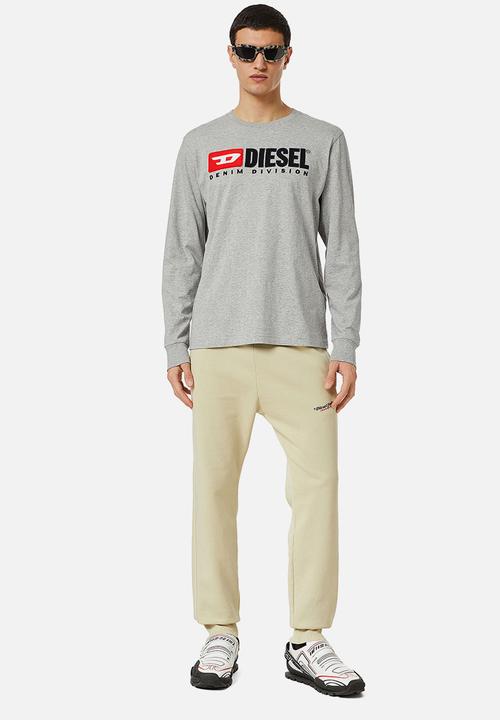 Diesel  - T-just-long sleeve-div tee - grey melange