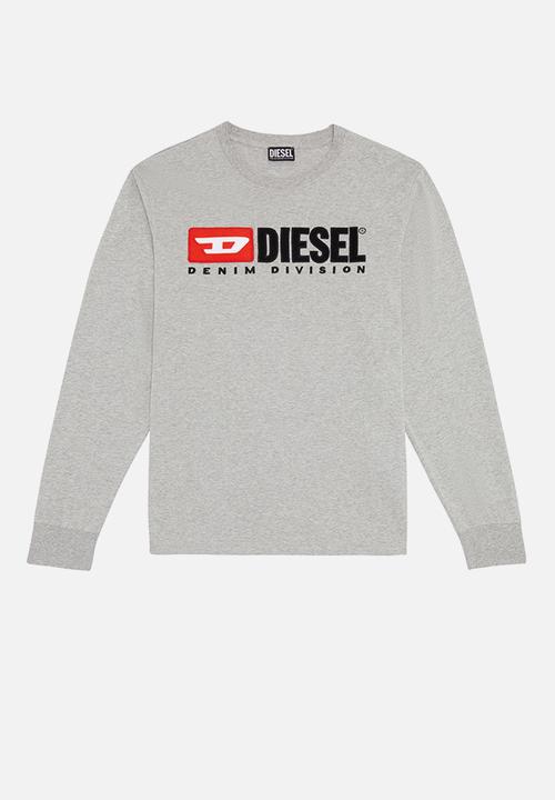 Diesel  - T-just-long sleeve-div tee - grey melange