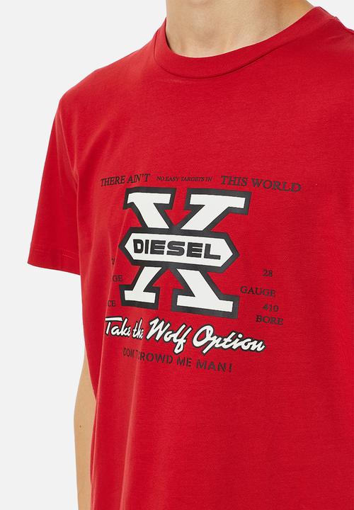 Diesel  - T-diegor-k48 short sleeve tee - red