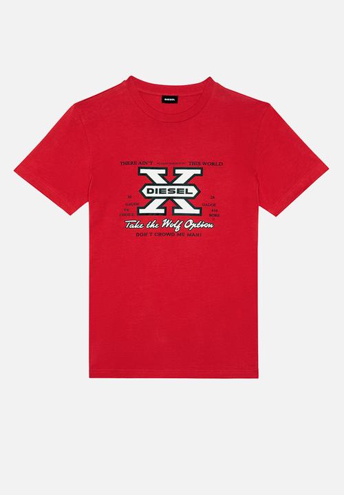 Diesel  - T-diegor-k48 short sleeve tee - red