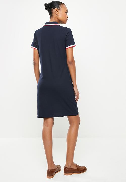 POLO - Wmn essential short sleeve golfer dress - navy