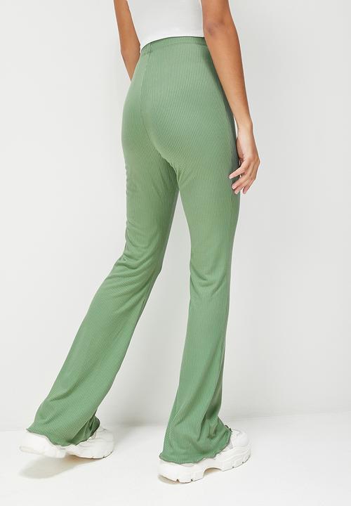 Blake - Fit and flare trouser - sage
