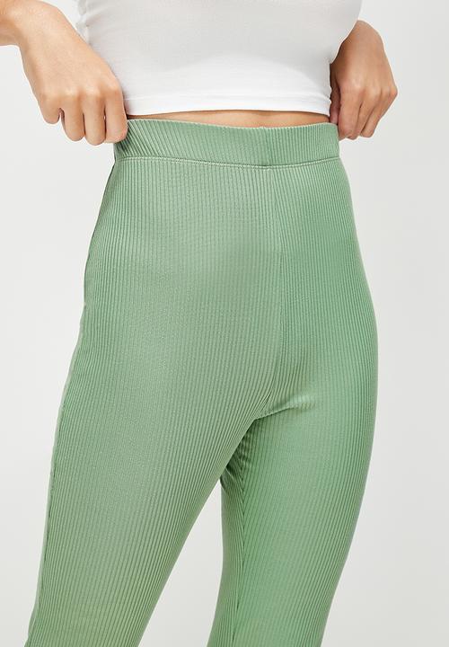 Blake - Fit and flare trouser - sage