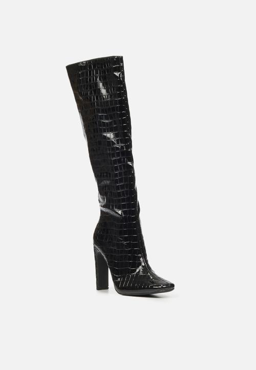 Miss Black - Maffia1 over the knee boot - black