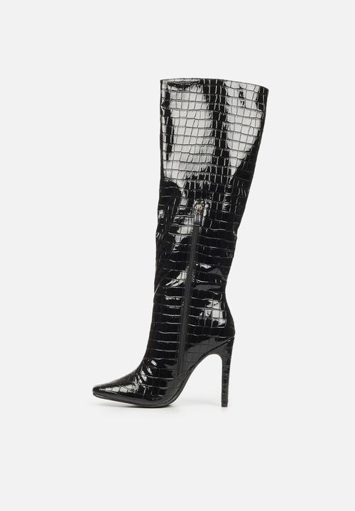 Miss Black - Maffia1 over the knee boot - black
