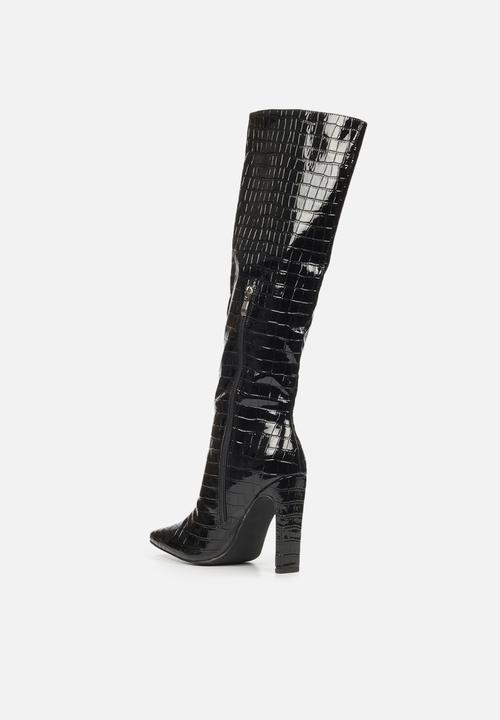 Miss Black - Maffia1 over the knee boot - black