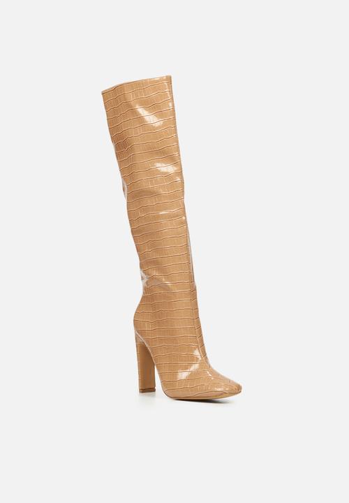 Miss Black - Maffia1 over the knee boot - neutral