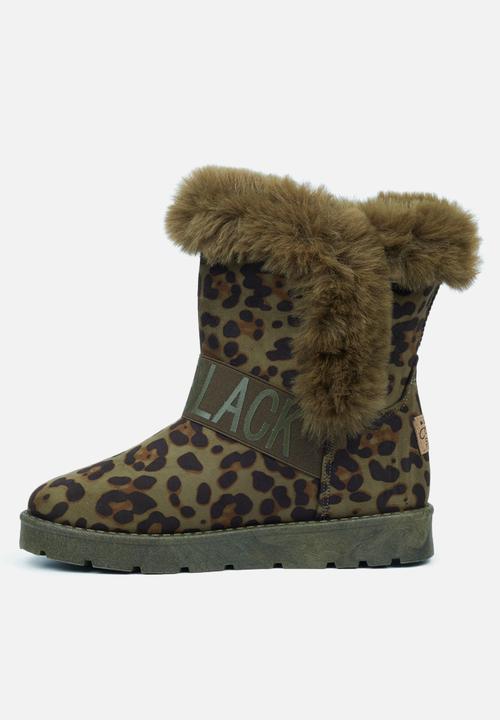 Miss Black - Rae3 ankle boot - olive