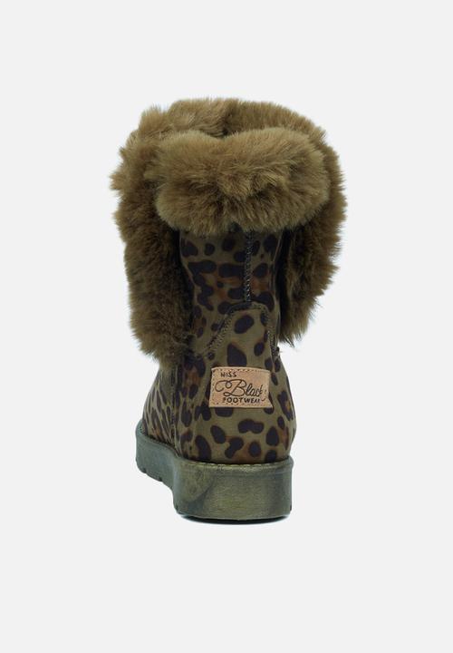 Miss Black - Rae3 ankle boot - olive