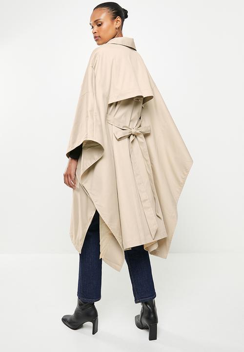 AMANDA LAIRD CHERRY - Anderson trench poncho - stone