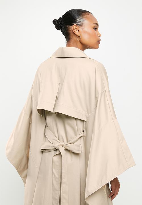 AMANDA LAIRD CHERRY - Anderson trench poncho - stone