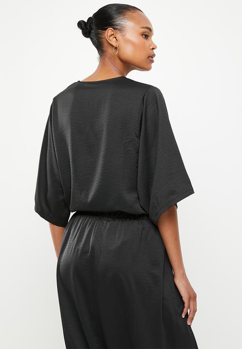 AMANDA LAIRD CHERRY - Mashai top - black