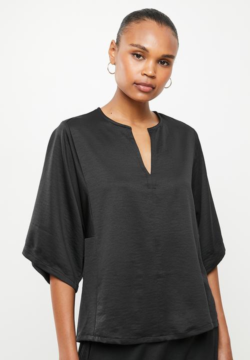 AMANDA LAIRD CHERRY - Mashai top - black