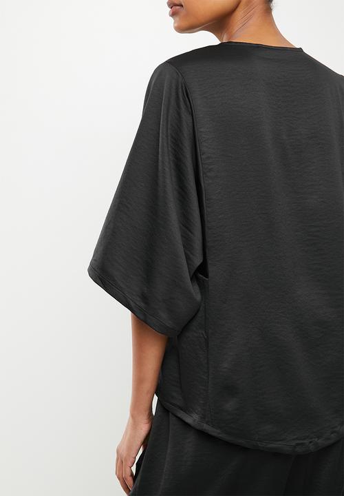 AMANDA LAIRD CHERRY - Mashai top - black
