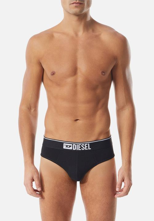 Diesel  - Umbr-andre three pack briefs - black/grey/white