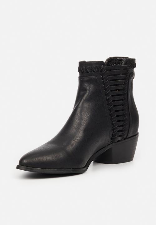 Butterfly Feet - Saddle 2 ankle boot - black