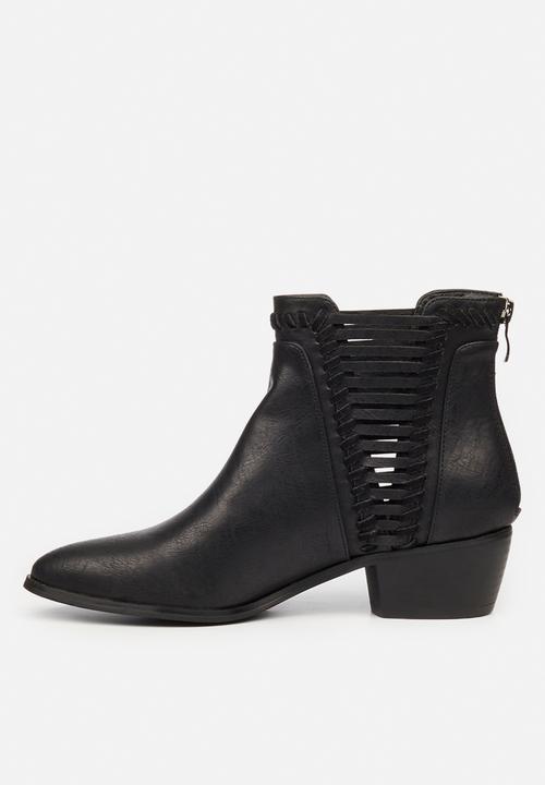 Butterfly Feet - Saddle 2 ankle boot - black
