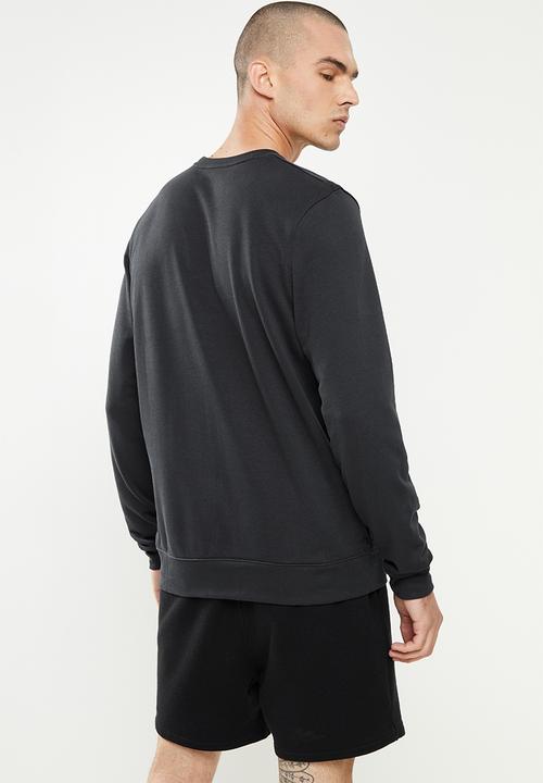 Under Armour - UA Rival Terry Logo Crew Sweatshirt - Black/White