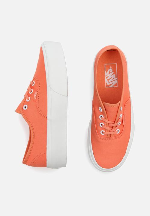 Vans - Ua authentic platform 2.0 - (twill) melon/blanc de blanc