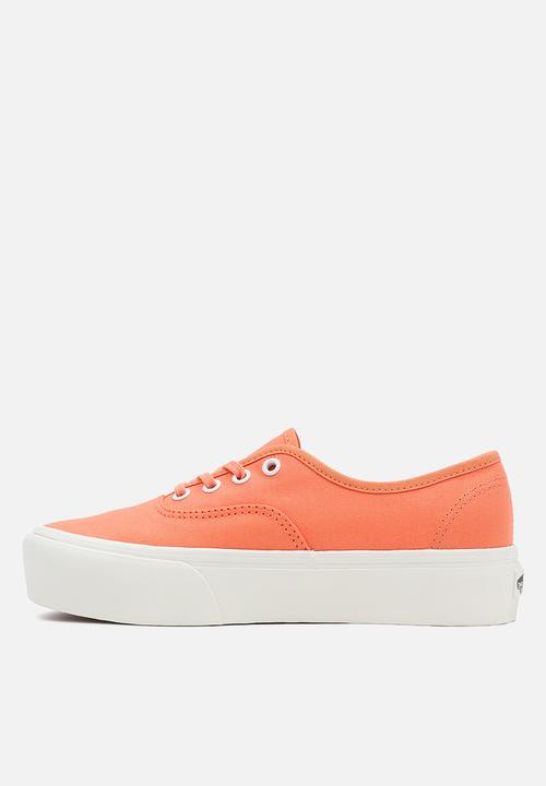 Vans - Ua authentic platform 2.0 - (twill) melon/blanc de blanc