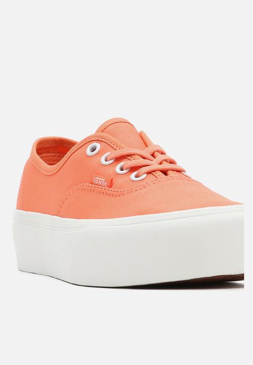Vans - Ua authentic platform 2.0 - (twill) melon/blanc de blanc