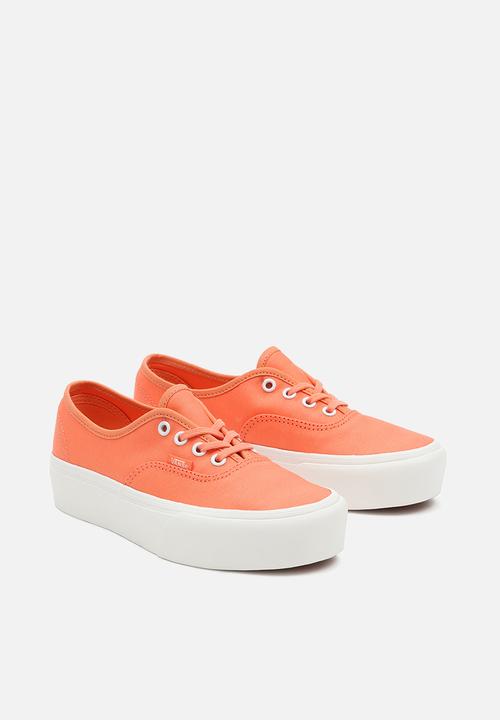 Vans - Ua authentic platform 2.0 - (twill) melon/blanc de blanc