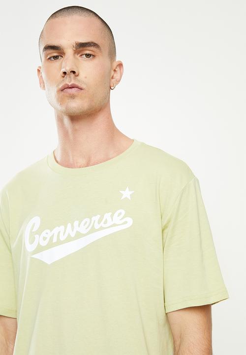 Converse - Scripted logo boost tee - olive