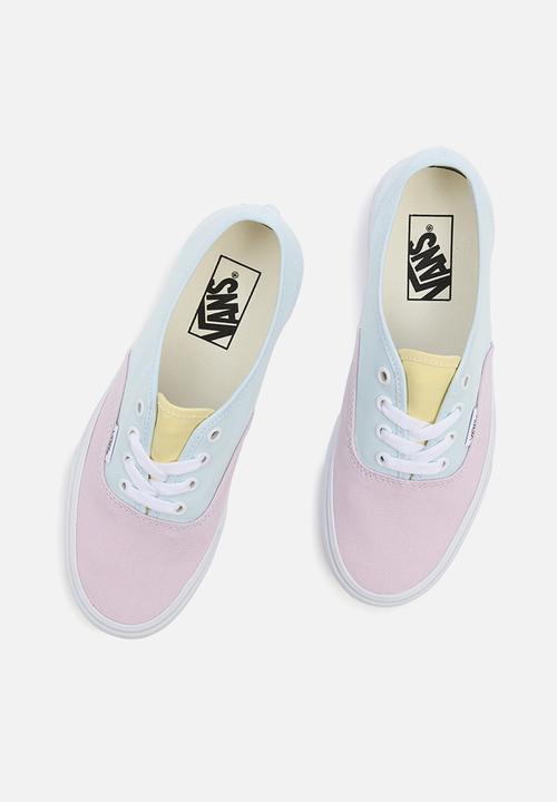 Vans - Ua authentic - (pastel block) multi/true white