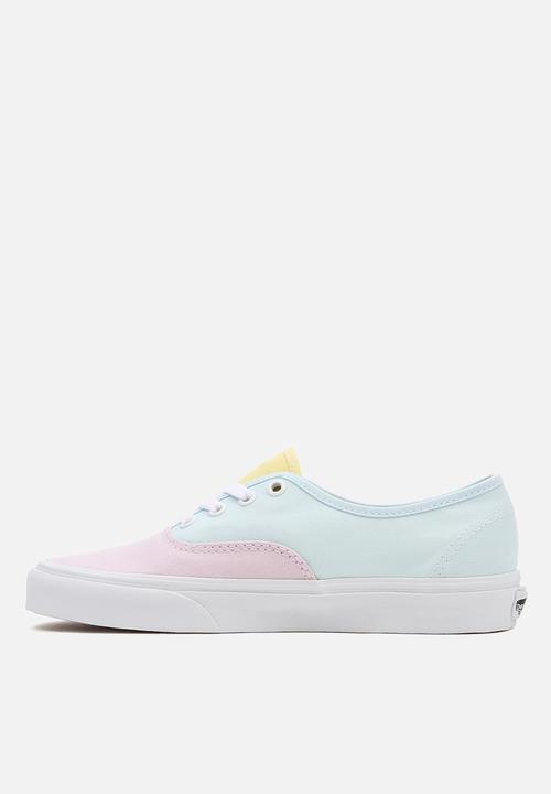 Vans - Ua authentic - (pastel block) multi/true white