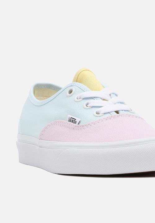 Vans - Ua authentic - (pastel block) multi/true white