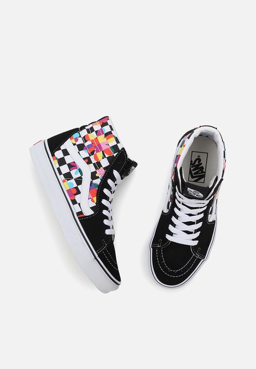 Vans - Ua sk8-hi - (floral checkerboard) black/true white