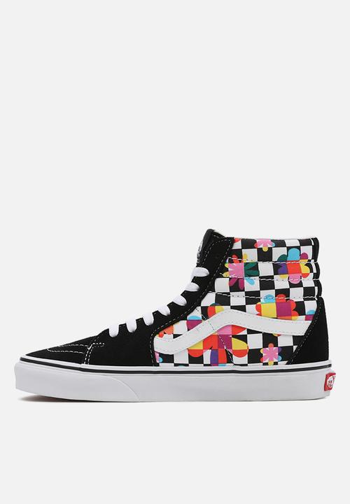 Vans - Ua sk8-hi - (floral checkerboard) black/true white