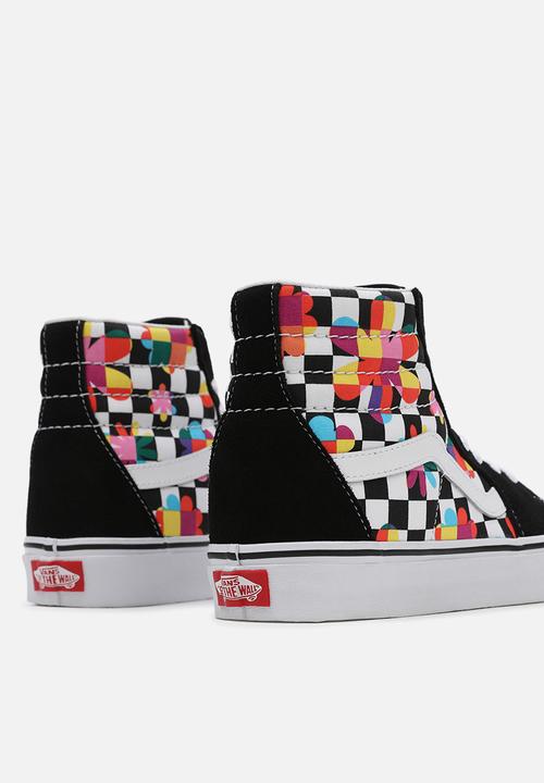 Vans - Ua sk8-hi - (floral checkerboard) black/true white
