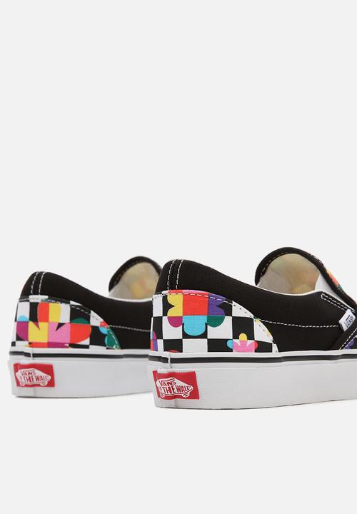 Vans - Ua classic slip-on - (floral checkerboard) black/true white