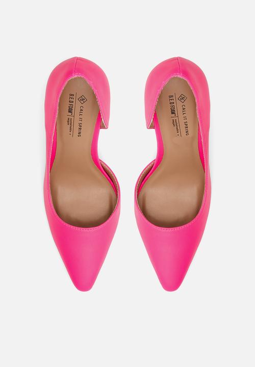 Call It Spring - Byvia heel - bright pink