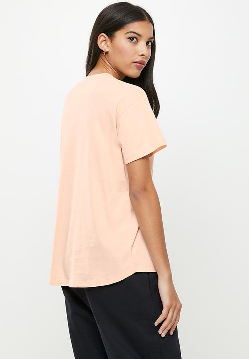 Roxy - Red sunset keyline 3 tee - rosette pink